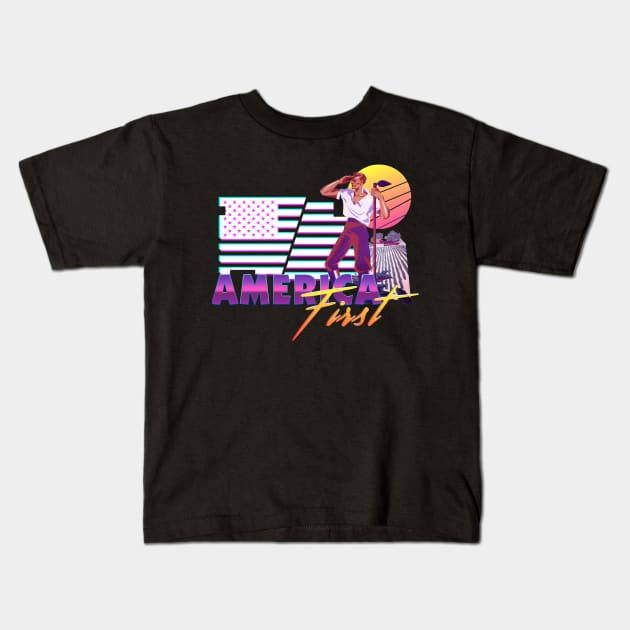 America First Kids T-Shirt by tshirtnationalism